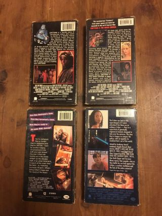 Critters 1 - 4 Vhs Set Horror Movies 2