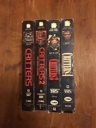Critters 1 - 4 Vhs Set Horror Movies 3