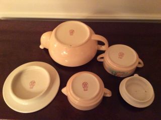 Vintage Mikori Ware Stacked Teapot Tea Set 6