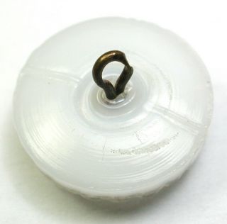 BB Antique Paperweight Glass Charmstring Button Swirl Back Radiant Mold 5/8 