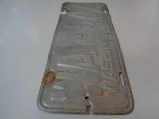 1947 Washington Wahkiakum County License plate very rare county to come by 5