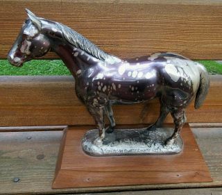 Vintage American Quarter Horse Association Trophy Silver ???