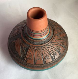 Paul Lansing Small Navajo Dine Pottery 1994 Pot Artist Signed Msc011m