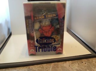 Star Trek Talking Tribble W/2 Vhs Tapes N I P