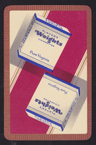 1 Single Vintage Swap/playing Card Player 