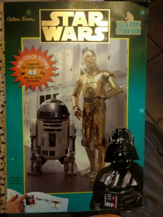Vintage Star Wars Tell A Story Sticker Book - Golden Books Publishing
