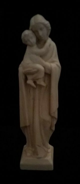 Vintage 1963 Blessed Mother And Child Statue.