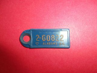 1965 Alabama DAV License Plate Key Return Tag 3