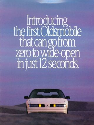1990 Oldsmobile Cutlass Supreme Convertible Sales Brochure