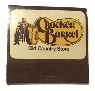 Cracker Barrel Old Country Store Lebanon,  Tennessee Restaurant Vintage Matchbook