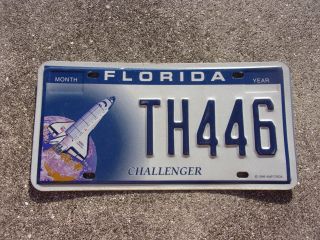 Florida Challenger License Plate Th446