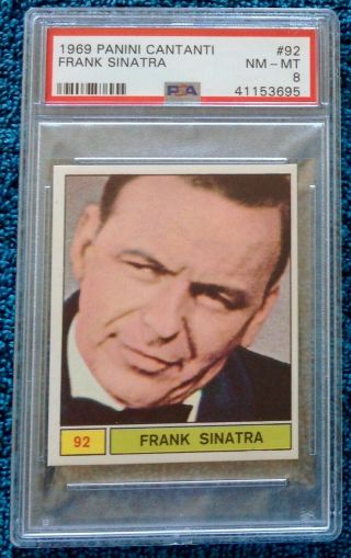 Frank Sinatra 1969 Panini Cantanti 92 Psa 8 Pop 2 Only 3 Higher