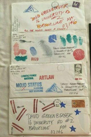 Bozo Bill Ray Mail Art Postcards Correspondence 1981
