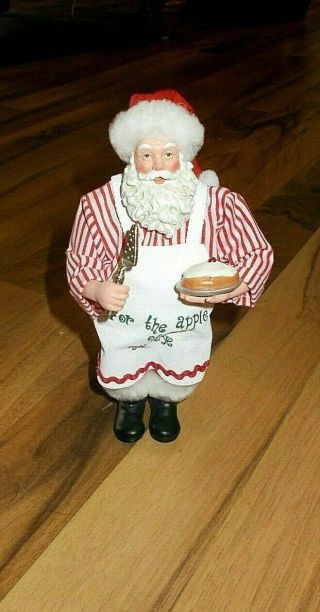 Clothtique Possible Dreams Santa Claus 6 " For The Apple Of My Eye " Baking 2003