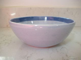 Mexican pottery bowl Ken Edwards? blue bird berry bowl 2
