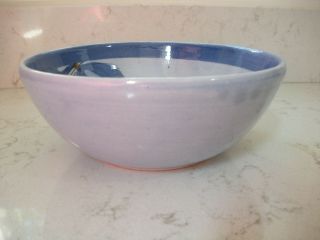 Mexican pottery bowl Ken Edwards? blue bird berry bowl 3