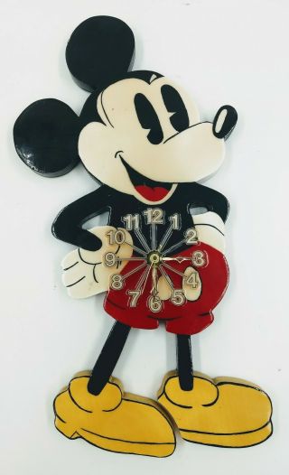 Mickey Mouse Disney Wall Clock.  Handmade.