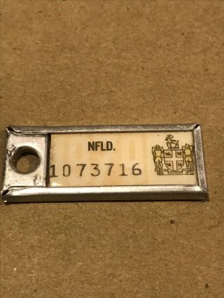1979 Newfoundland License Plate War Amp Key Chain Tag