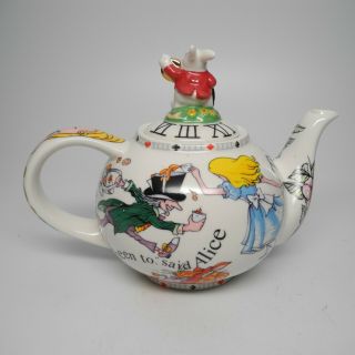 2010 Disney Alice In Wonderland Cafe Paul Cardew Mad Hatter Tea Party Teapot Pot 7