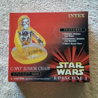 Star Wars C - 3po Inflatable Chair Episode 1 Never Opened Rare
