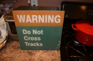 Mta Subway / Railroad Sign - Do Not Cross Tracks Signage -