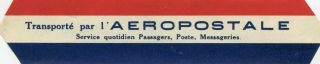 1930s French Compagnie Generale Aeropostale Promotional Label