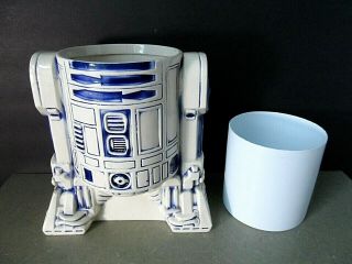 Vintage 1977,  R2 - D2 Ceramic Cookie Jar,  20th Century Fox,  No Lid Rough