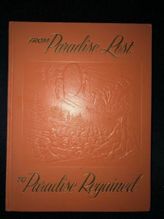 Watchtower " Paradise Lost To Paradise Regained " Book 1958 Jehovah 