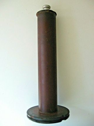 Vintage Industrial Wood Sewing Thread Bobbin Spool Candleholder - Hat Display Stan