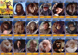 Battle For The Planet Of The Apes (1973) Movie Trading Cards.  Caesar Kolp Aldo