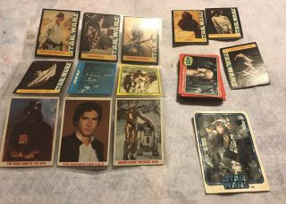 Vintage Star Wars Cards Red Series