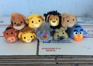 Authentic Disney Lion King Complete Set Of 9 Mini Tsum Tsum