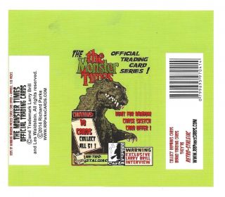 The Monster Times Series 1 Trading Cards Retro - Stalgiac Wrapper Green Ver