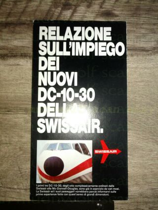 Swissair Dc - 10 Brochure 1970 