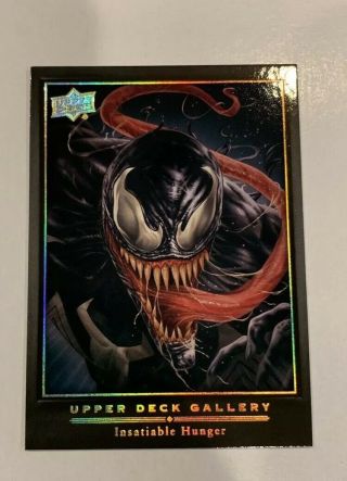 Sdcc 2019 Upper Deck Gallery: Venom Card - Marvel Masterpiece 2019 Sdcc Upper