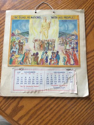1946 & 1947 Calendar Watchtower
