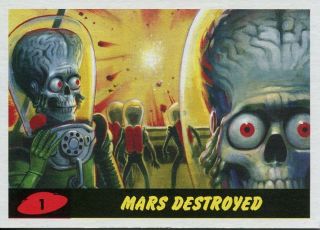 Mars Attacks Revenge Complete Trading Card Base Set
