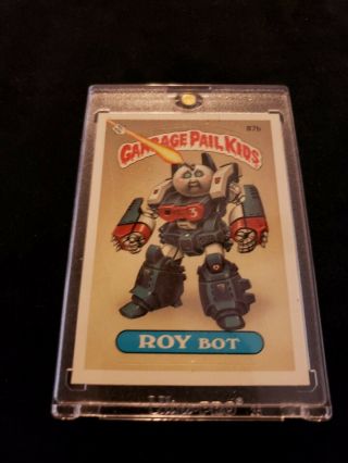 1 Garbage Pail Kids Os3 Extremely Rare 87b Roy Bot Blank Back Card Nm - Mt
