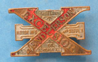36 Vintage Henderson Excelsior Car Auto Enamel Lapel Badge Pin