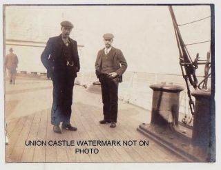 Unique Personal Photo White Star Line Rms Cedric Aft Deck Voyage June 1904