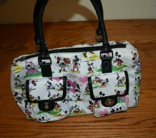 Disney Parks Mickey And Minnie Mouse Graphic Handbag Comic