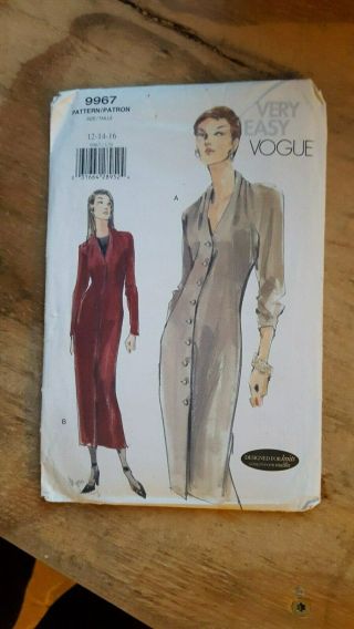 Vintage 1998 Vogue Sewing Pattern: Lady 