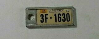 1962 64 Tenn Dav Disabled American Veterans Auto License Key Tag 3f - 1630 Knox Co