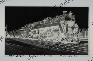 Railroad Negative Photograph Cnr Canadian National Steam 4 - 8 - 2 6067 London Ont