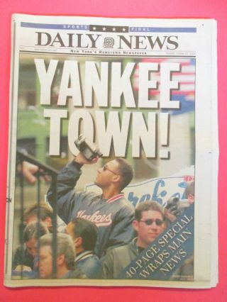 York Yankees Ticker Tape Parade The Daily News Newspaper 2000 Derek Jeter