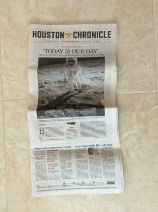 Apollo 11 50th Anniversary Houston Chronicle Newspaper Full Edition