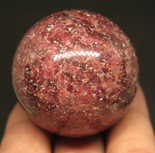 40mm 3.  4oz Natural Red Sesame Jasper Crystal Sphere Ball