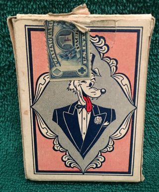 Art Studies Pin - Ups Girls Playing Cards By Novelties Mfg 1950s W\tax Stamp
