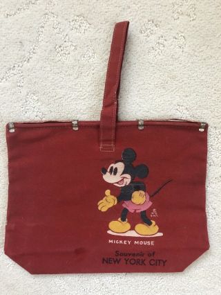 Late 1930’s Mickey Mouse Walt Disney Entertainment Marble Bag