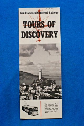 San Francisco Muni - Tours Of Discovery - Sight Seeing Guide And Map